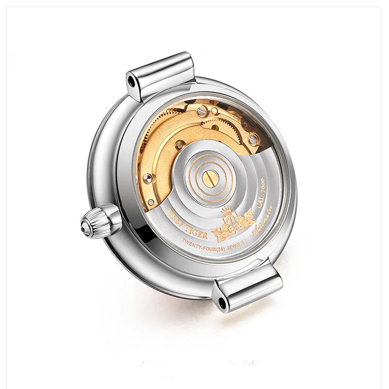 Reef Tiger/ RT Luxury 316L Stainless Steel Women Automatic Mechanical Watch Miyota Movement Sapphire Glass Waterproof 50M Clock