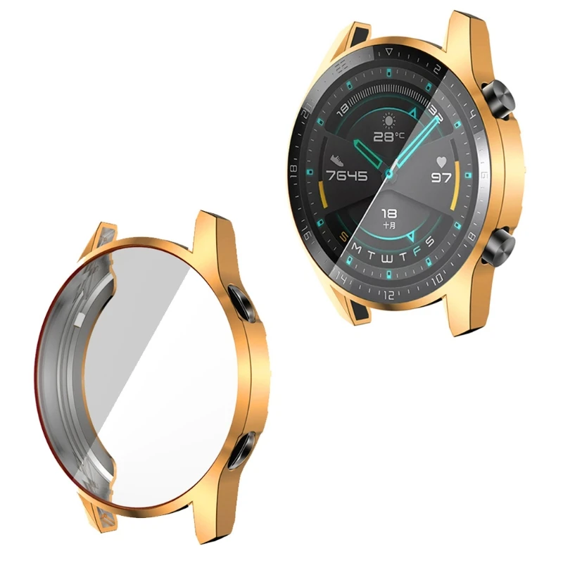 B03F for Huawei Watch GT2 46mm Smartwatch Frame Wear Resistant Protective for Shell Ultra-thin Cover Screen Protector