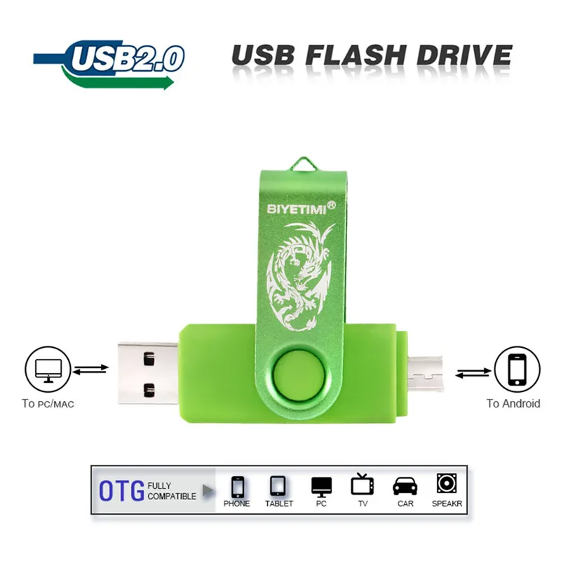 Biyetimi-unidad Flash USB, pendrive de 128gb, 16 GB, 32gb, 8gb, 64gb, Dragon icon, Memoria stick, u-disk 2,0, regalo para PC