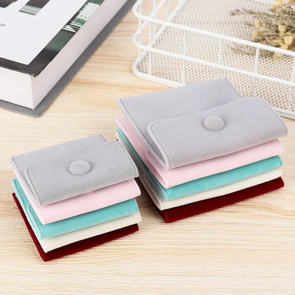 Nueva bolsa de almacenamiento a presión para regalo, bolsa de embalaje de joyería, bolsa para envolver collares, bolsa para pulsera