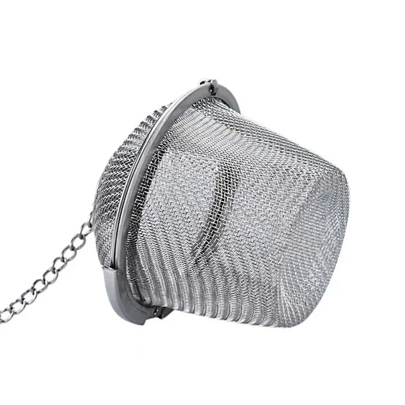 Stainless Steel Tea Strainer Locking Tea Infuser Filter Mesh Tea Ball Seasoning Herb Spices Ball Strainer Kitchen Accessories