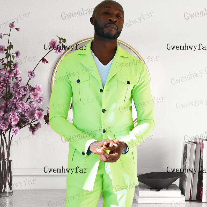 Gwenhwyfar casual masculino terno 2 peças (jaqueta + calças) de alta qualidade elegante blazer jaqueta verão personalizado masculino smoking terno