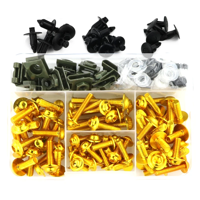 Full Fairing Bolts Kit Body Screws For Suzuki GSR600 GSR750 GSR1000 GSX250R GSX650F GSX750S Katana GSX1000S Katana GSXS1000 F