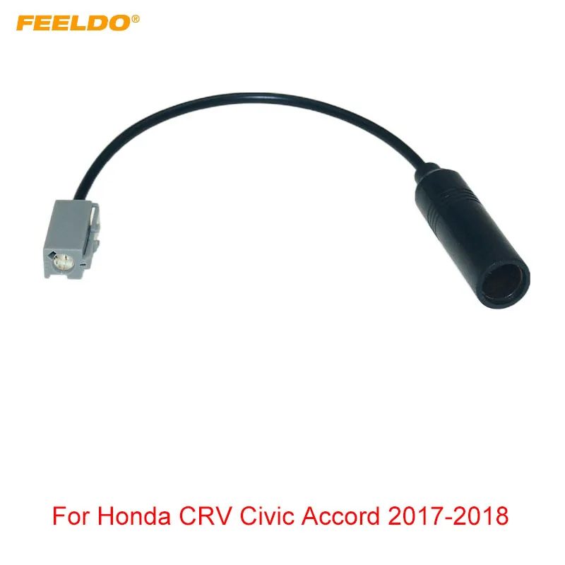 FEELDO 1Pc Car Stereo Radio 1PIN Male Plug Antenna Adapter For Honda CRV Civic Accord Single Head Radio Wire Cable