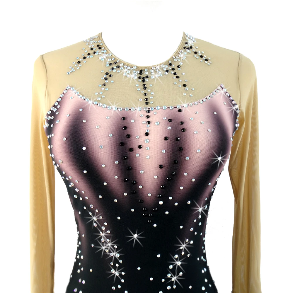 2020 new design Girls dance wear Skating dance costumes Ice Skate Dresses training costumes