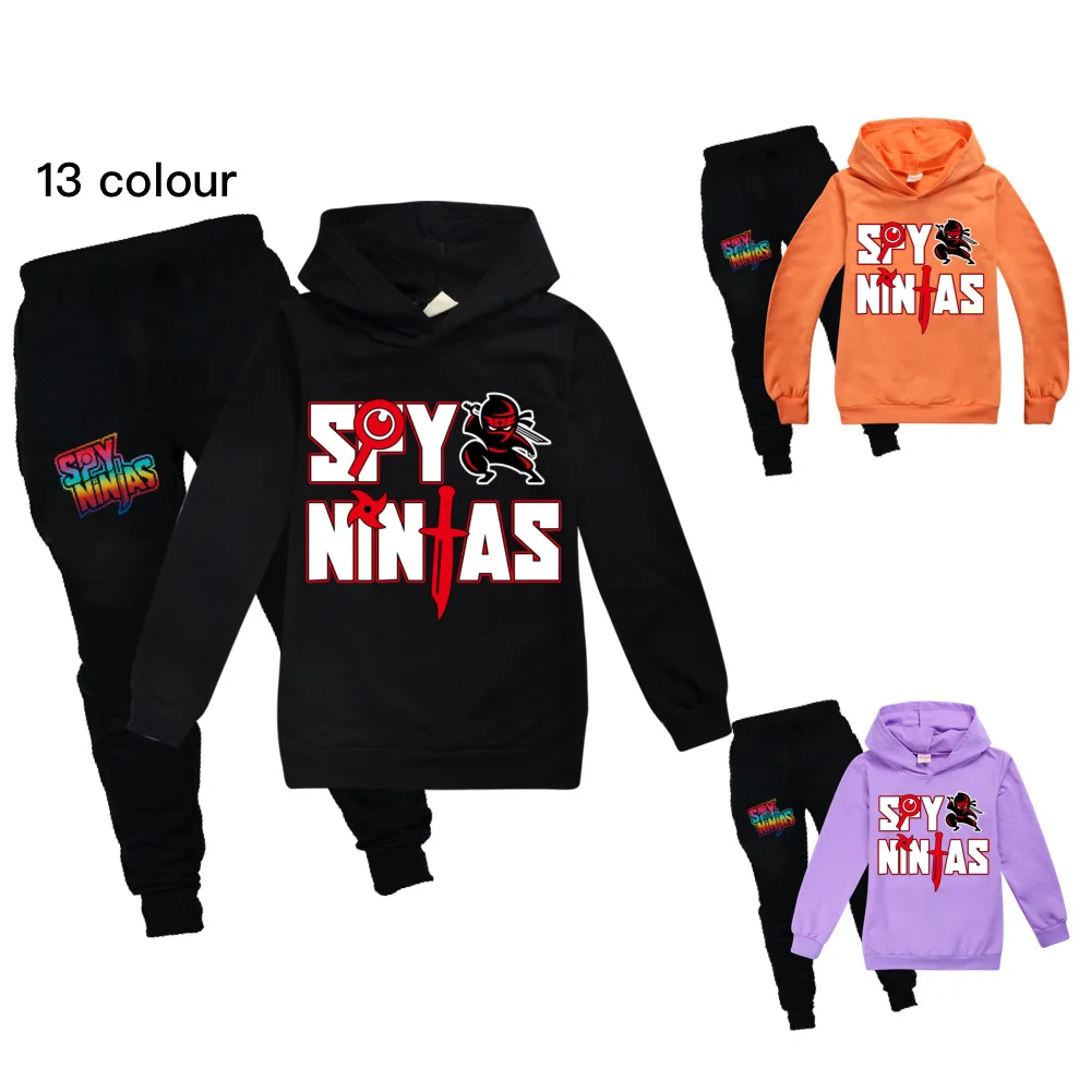 

New Teenagers 2-16 years old Clothing Sets Children Birthday suit Boys Tracksuits Kids SPY NINJAS Sport Suits Hoodies Top+Pants