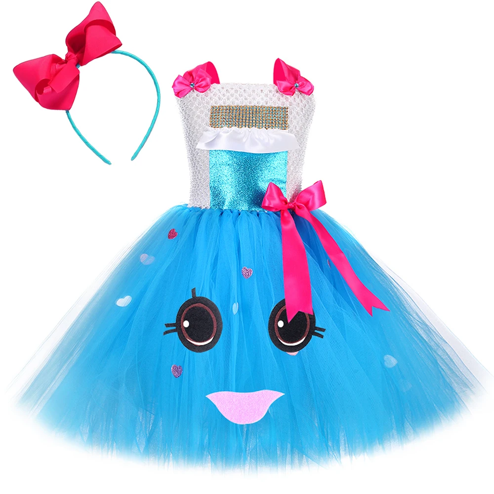 

Cute Chocolate Bar Tutu Dress for Baby Girls Birthday Halloween Costumes for Kids Girl Cartoon Candy Dresses with Bow Headband