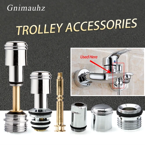 Pieza de reparación de fugas de agua, grifo de ducha, salida inferior, separador de agua, grifo de bañera, varilla de tracción, válvula desviadora, interruptor de columna de ducha