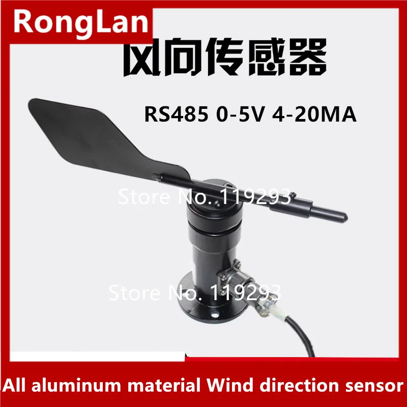 RS485 Current 4-20mA 0-5V Voltage Aluminum Wind direction sensor SM5387B Count Digital  Direction Meter DC12V-24V 0-360degree