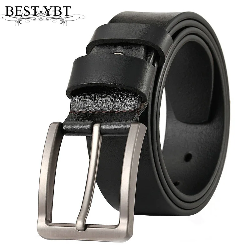 

Best YBT Men Imitation Leather Belt Alloy Pin Buckle Belt Luxury Strap Male New Fashion Business Affairs Casual Men's Belt