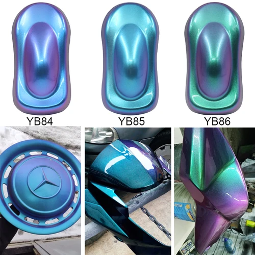 Imagen 2 del producto Pigmentos camaleónicos para manualidades, pintura automotriz, pintura artística, pintura acrílica, tinte perlado, decolorado mágico