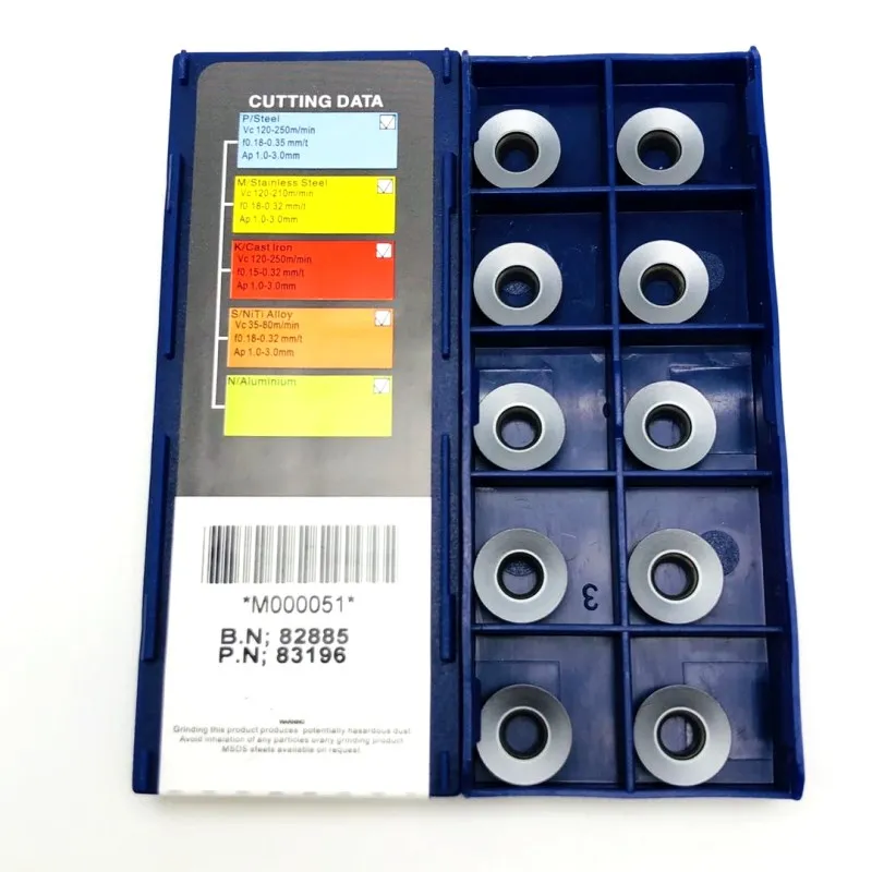 10pcs RDMT1204 MO RDMT10T3 MO LT30 di alta qualità in metallo duro inserto di fresatura CNC utensili da taglio in carburo RDMT 1204 inserti di tornitura