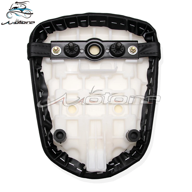 Motorcycle Rear Passenger Cushion Seat Pillion Synthetic Leather Pad Suction Seat For GSXR600 GSXR750 K6 2006-2007 06 07