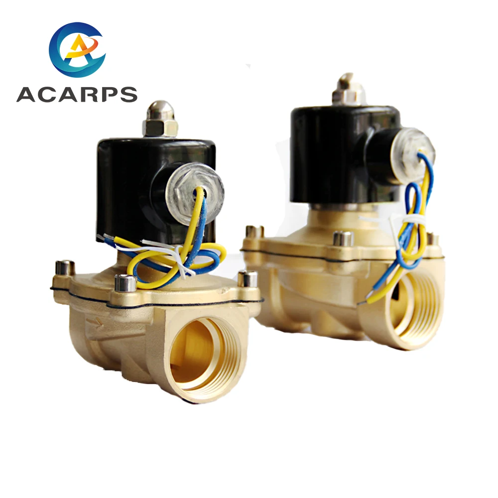 

1inch 1-1/4inch NPT BSP Brass N/C 12v Solenoid Valve DN25 DN32 EPDM Seal High Temperature