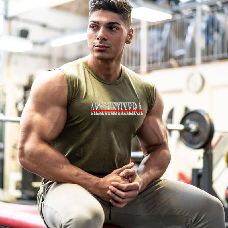 

Новый бренд, модная мужская майка для бодибилдинга и бодибилдинга, Повседневная рубашка для тренажерного зала, Мужская одежда для спортзала, хлопковый спортивный жилет