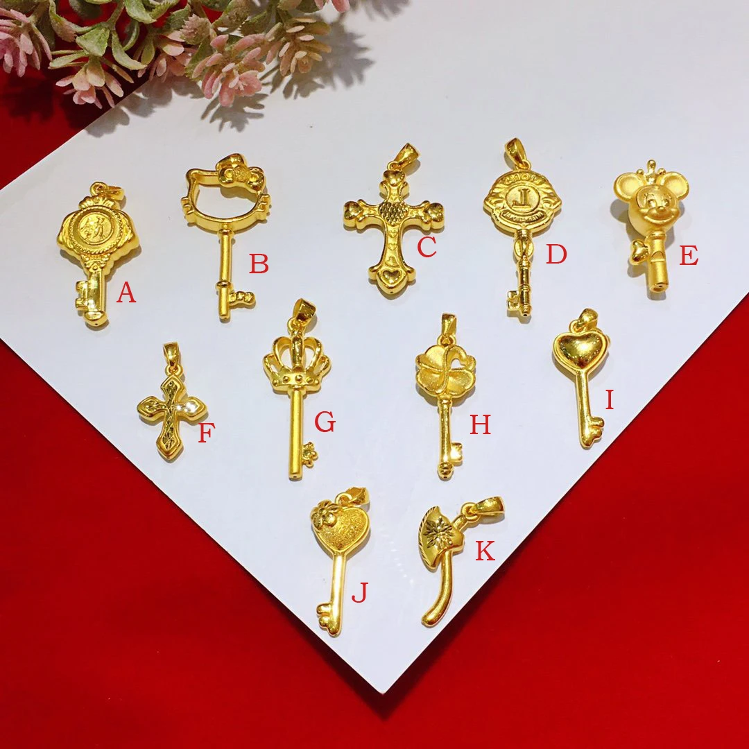 

HX24K Pure Gold Pendant Real AU 999 Solid Gold Charm Nice Shiny Heart Upscale Trendy Classic Fine Jewelry Hot Sell New 2023