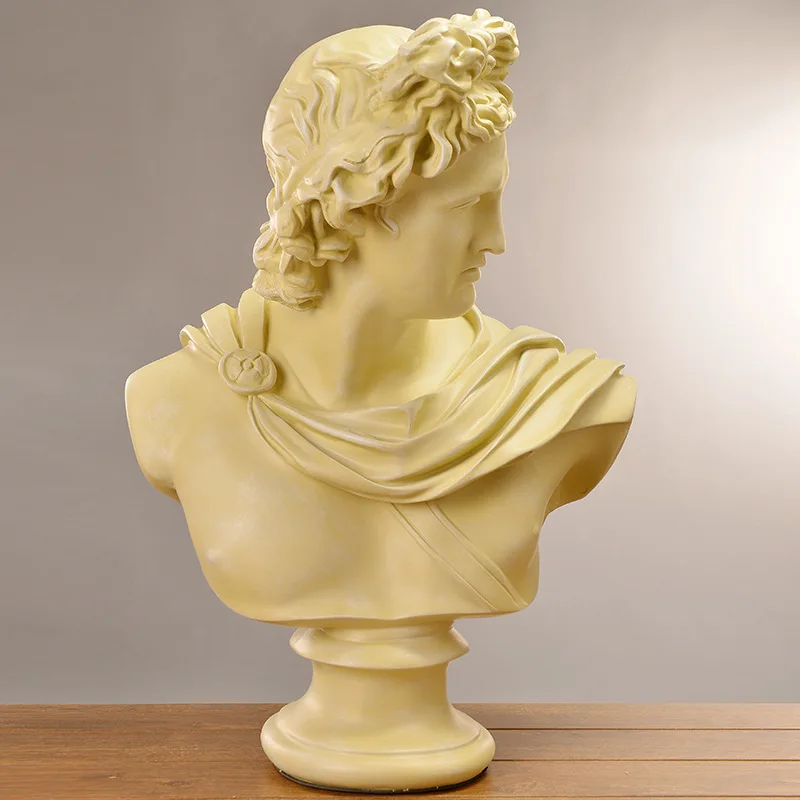 Apollo Bust American Home Decoration Resin Sculpture Handicraft Large Modern Abstract Art Bust Sculpture Living Room Decoration