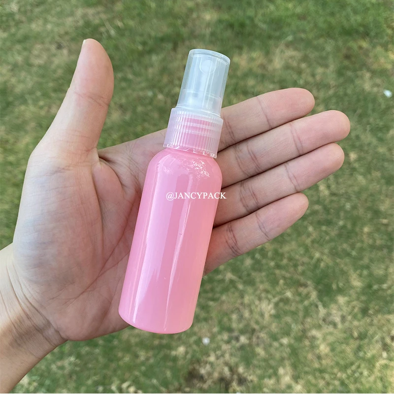 pink purple blue clear 50ml Plastic Empty Spray Bottle Refillable Press Pump Perfume Atomizer Travel Oils Liquid Containers