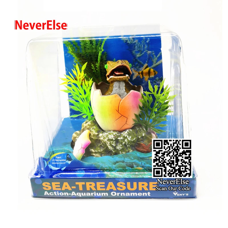 

Aquarium Fish Tank Waterscape Submarine Treasure Hunter Diver Flowing with Air Pump, increase air Decor Landscape Ornaments Home