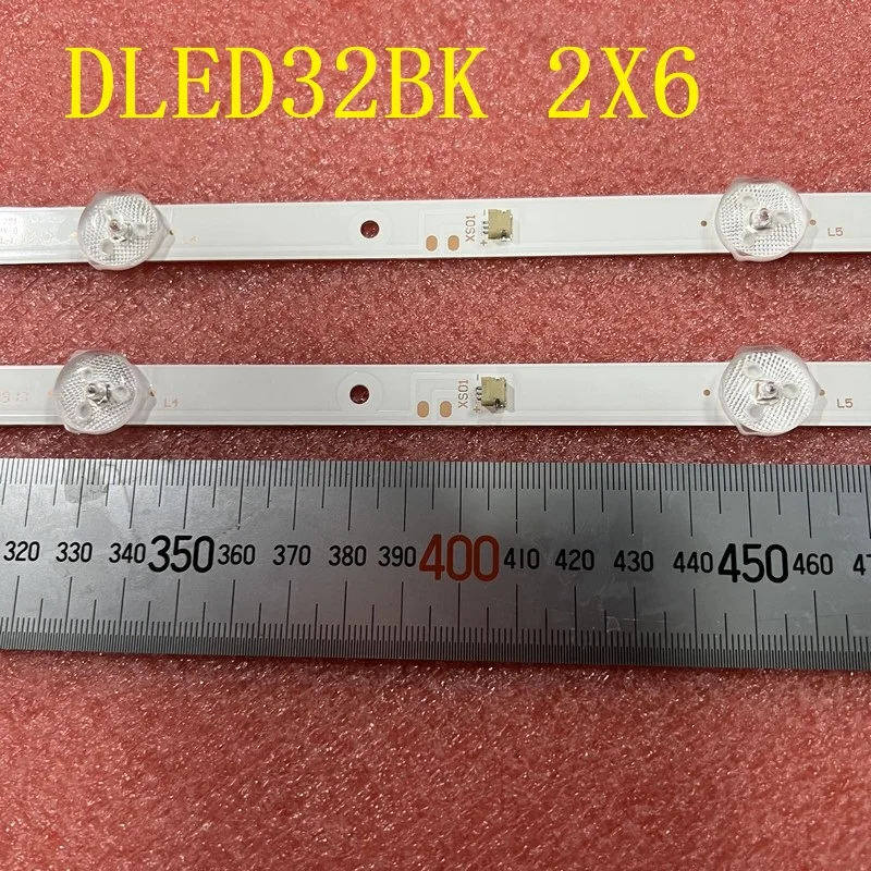

6LED(3V) LED backlight strip For TV PPTV 32W4 32V4 320E66 JL.D32061330-296AS-M DLED32BK 2X6