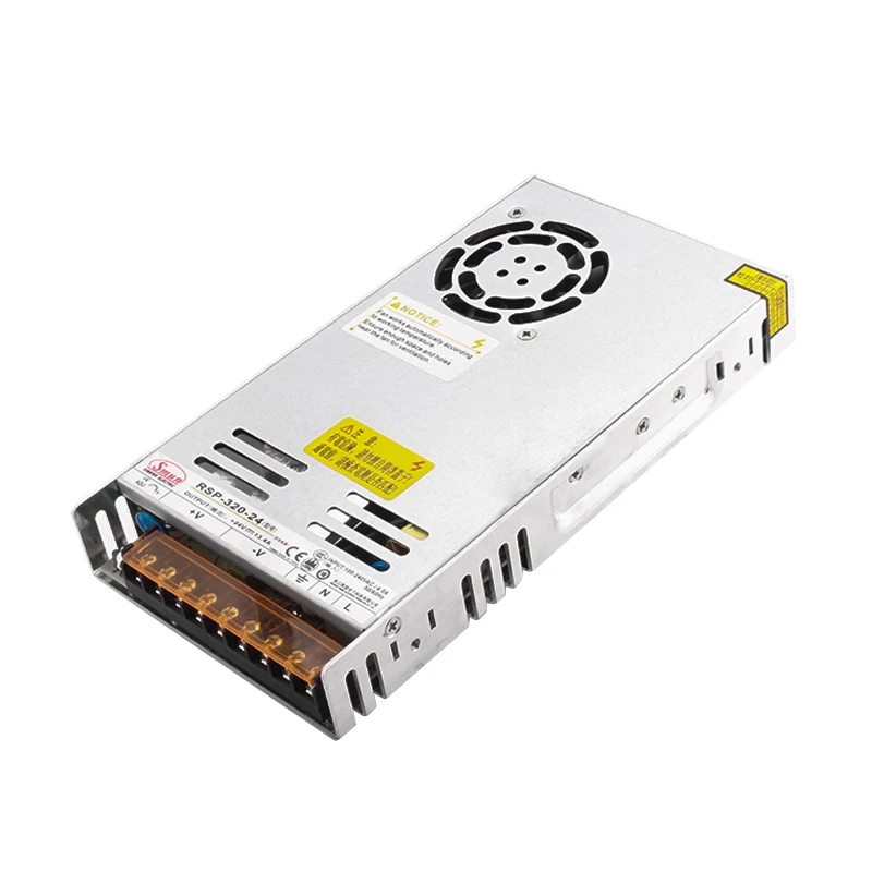 SMUN RSP-320 320W 100-240VAC Input 12VDC/24VDC/48VDC Output Power Supply With 0.95 PFC