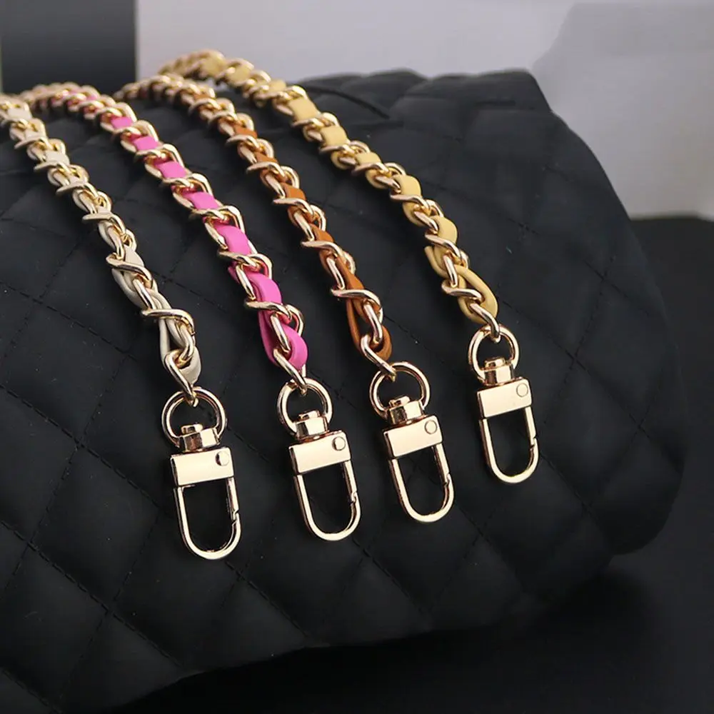 120CM Fashion PU Leather Metal Handbag Chain Adjustable Replaceable Shoulder Bag Straps Crossbody Backpack Belts Accessories