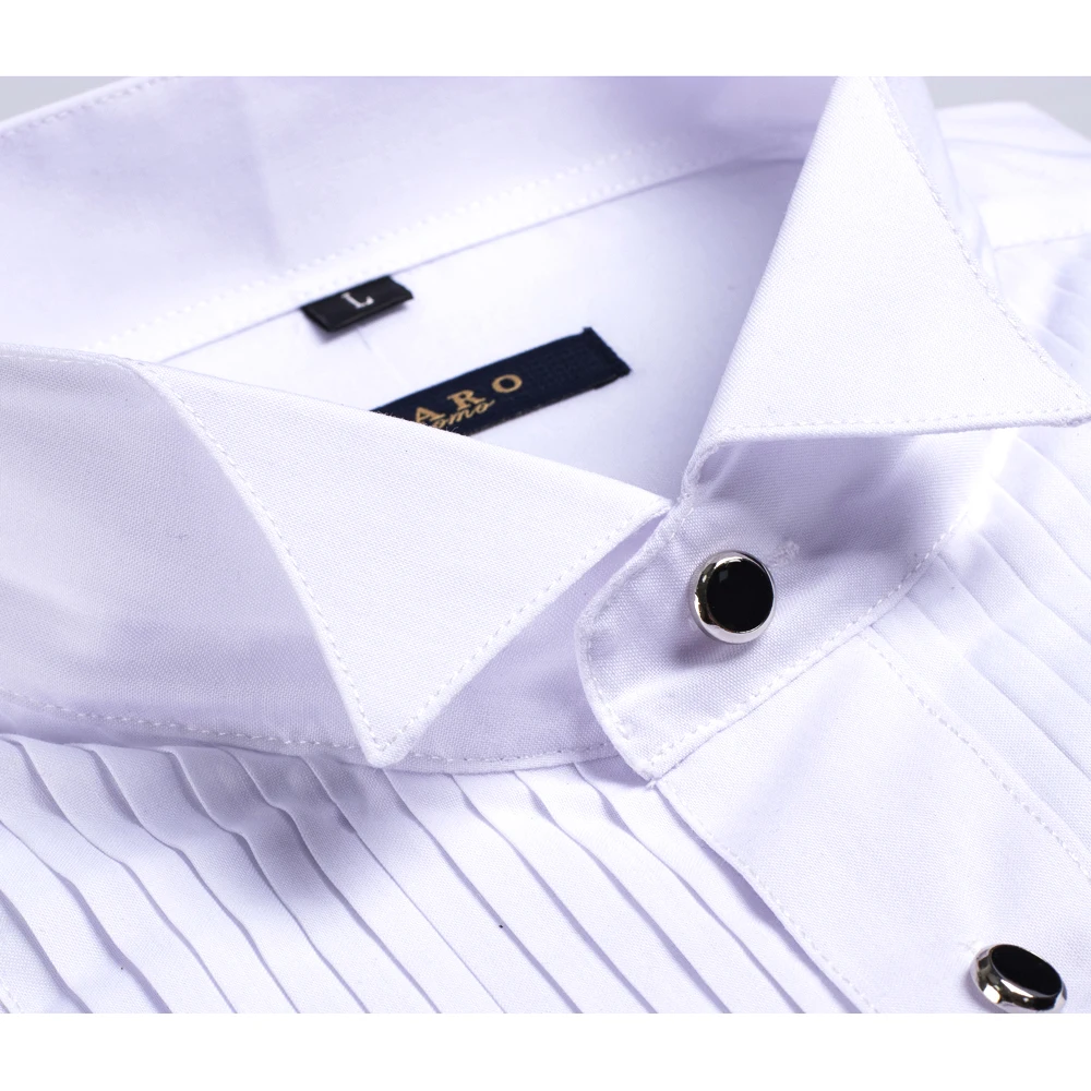 DR DARO-camisas de esmoquin para hombre, camisa blanca para fiesta y boda, 2023, 883