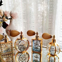 Perfumy słoik pozłacana poduszka powietrzna perfumy w sprayu Pottle na blat Decor luksusowe szkło kryształowe butelka przykładowa pokoju Ornament