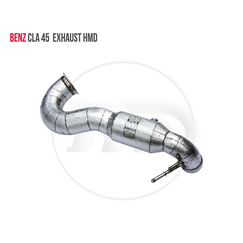 Downpipe collettore di scarico HMD per Benz A35 A45 A45S CLA45 GLA45 Accessori auto con collettore catalitico senza tubo Cat
