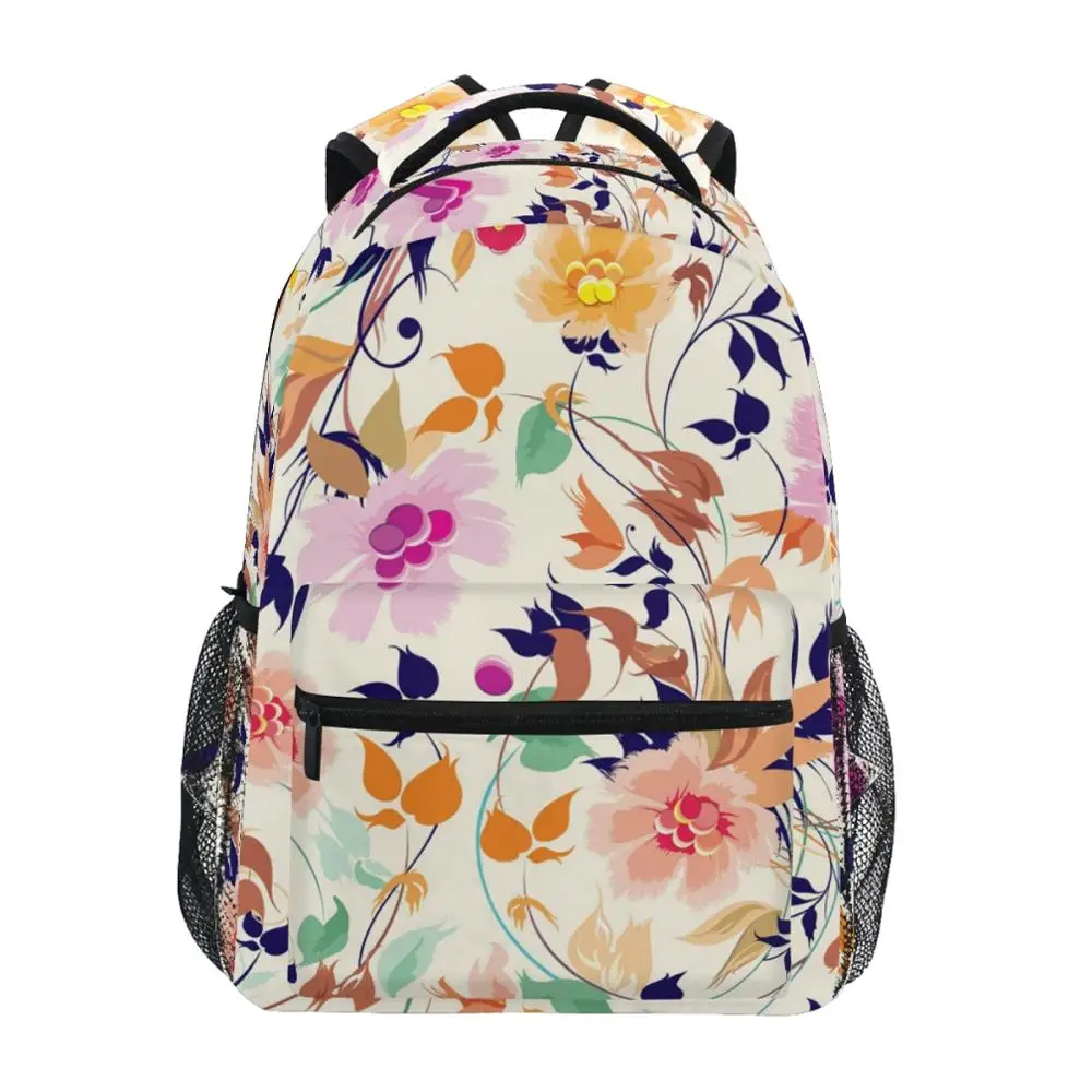 

2021 New Girls School Bags Women Elementary Backpack Flower Print Children Student Bag Kids Bookbags Mochila Escolar