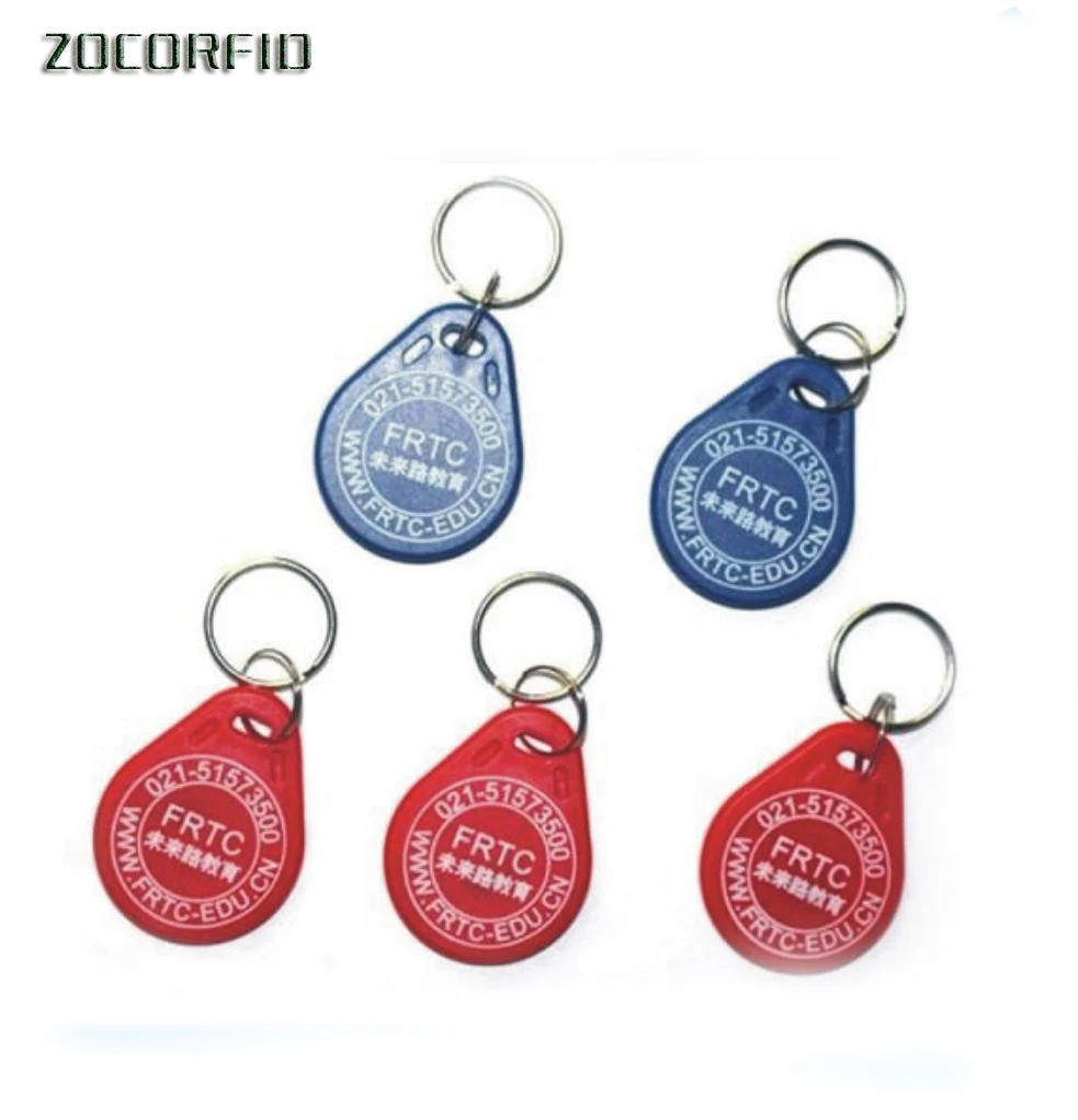 

100pcs printing logo 3# 125KHZ TK4100 RFID keyfob tags/ Electronic tags/TK4100 card access control keyfob