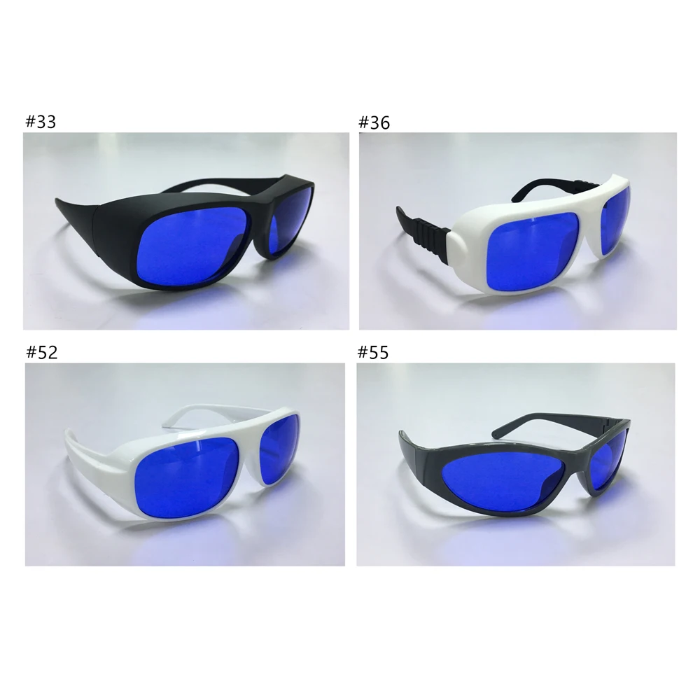 585nm 595nm Optical Density OD 4+ Laser Glasses Safety Goggles Yellow Laser Protection Transmittance: 18%