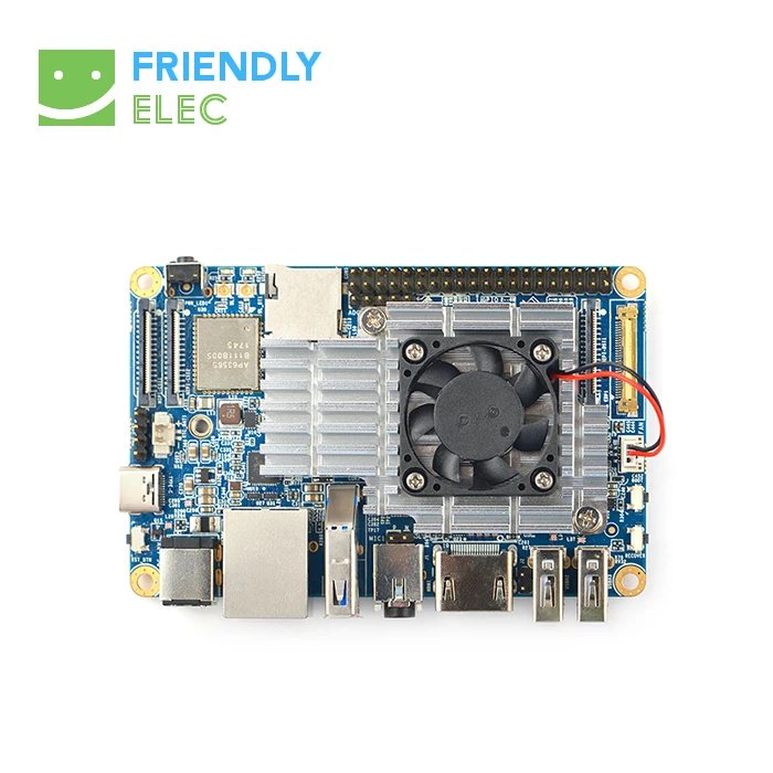 NanoPC-T4 Heat Sink with Fan, Support PWM Automatic Adjustment Ubuntu