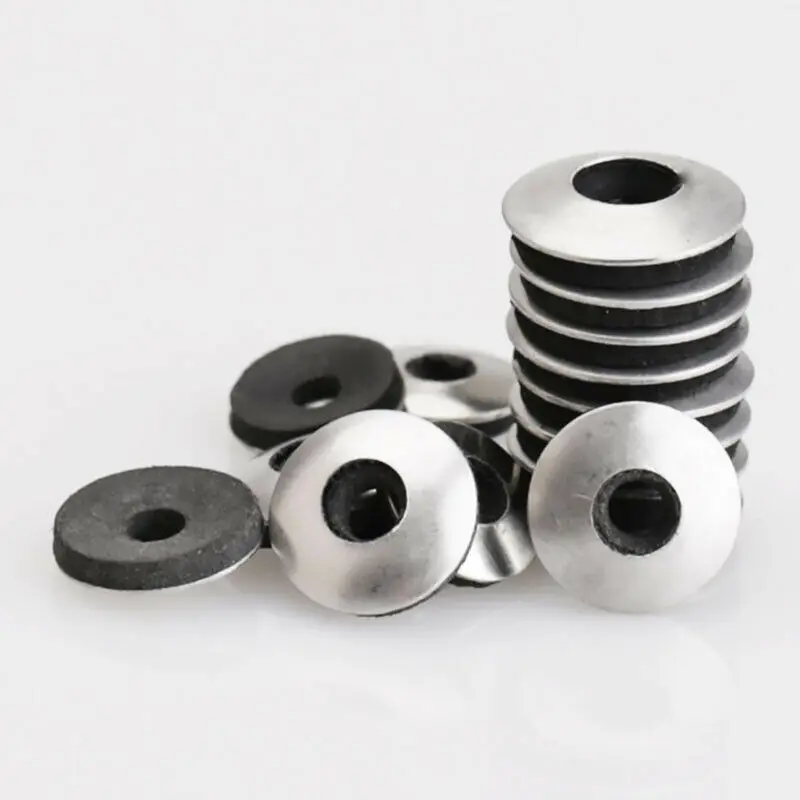 10/20/30/50pcs 304 Stainless Sealing Washers EPDM Rubber Waterproof Dustproof Compound Gaskets M4.2 M4.8 M5.5 M6.3