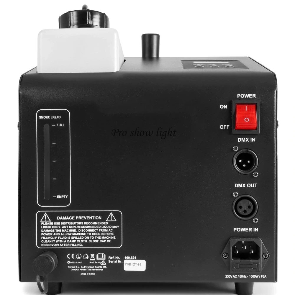 18X3W RGB 3IN1 LED Two Wheel Bubble Machine Stage Fog Machine DMX Control 1500W LED Effect Bubble Smoke Machine Dj Equipments