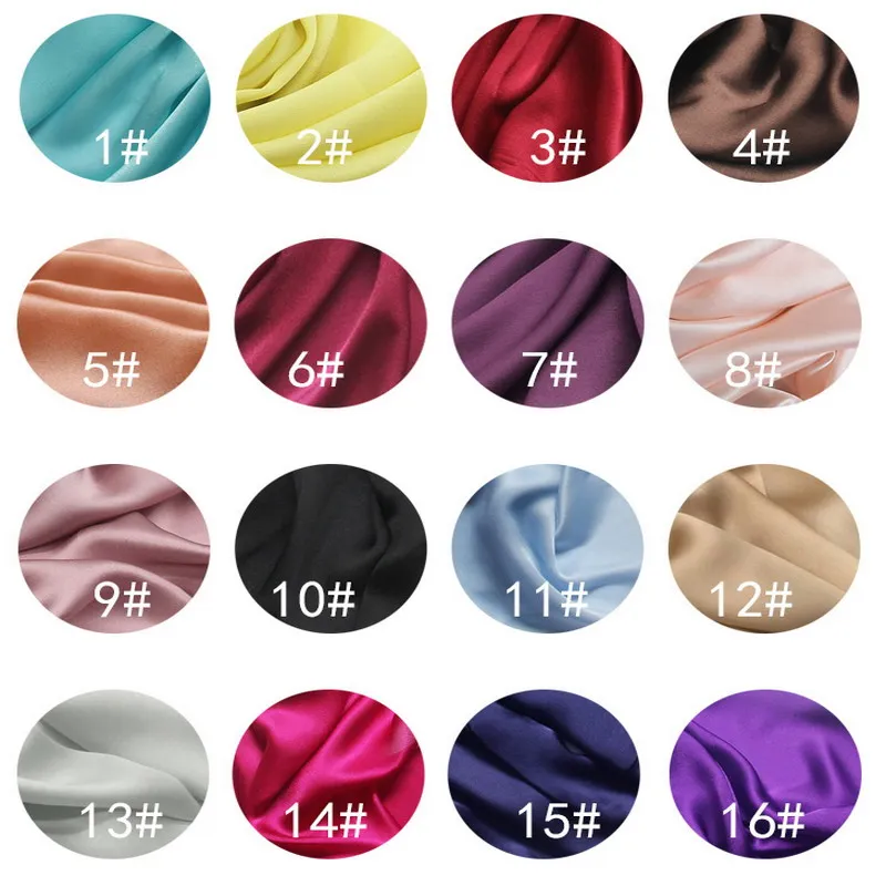 

Solid plain Silk Scarf 100% Pure Silk wrap shawl lady women 16colors 70*25.5inch #4173