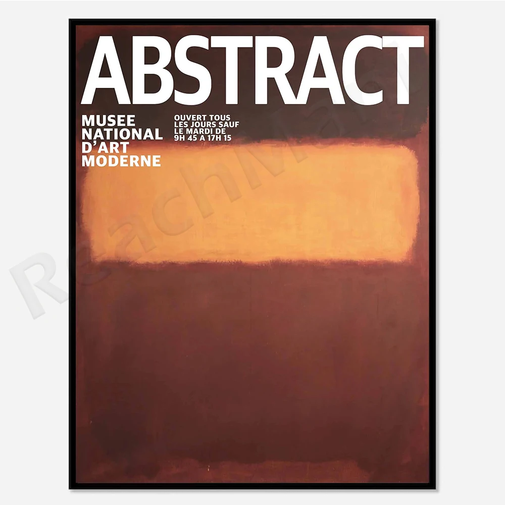 Abstract Art Print | Exhibition Poster | Museum Poster | Abstract Art Poster | Home Decor | Yellow Red