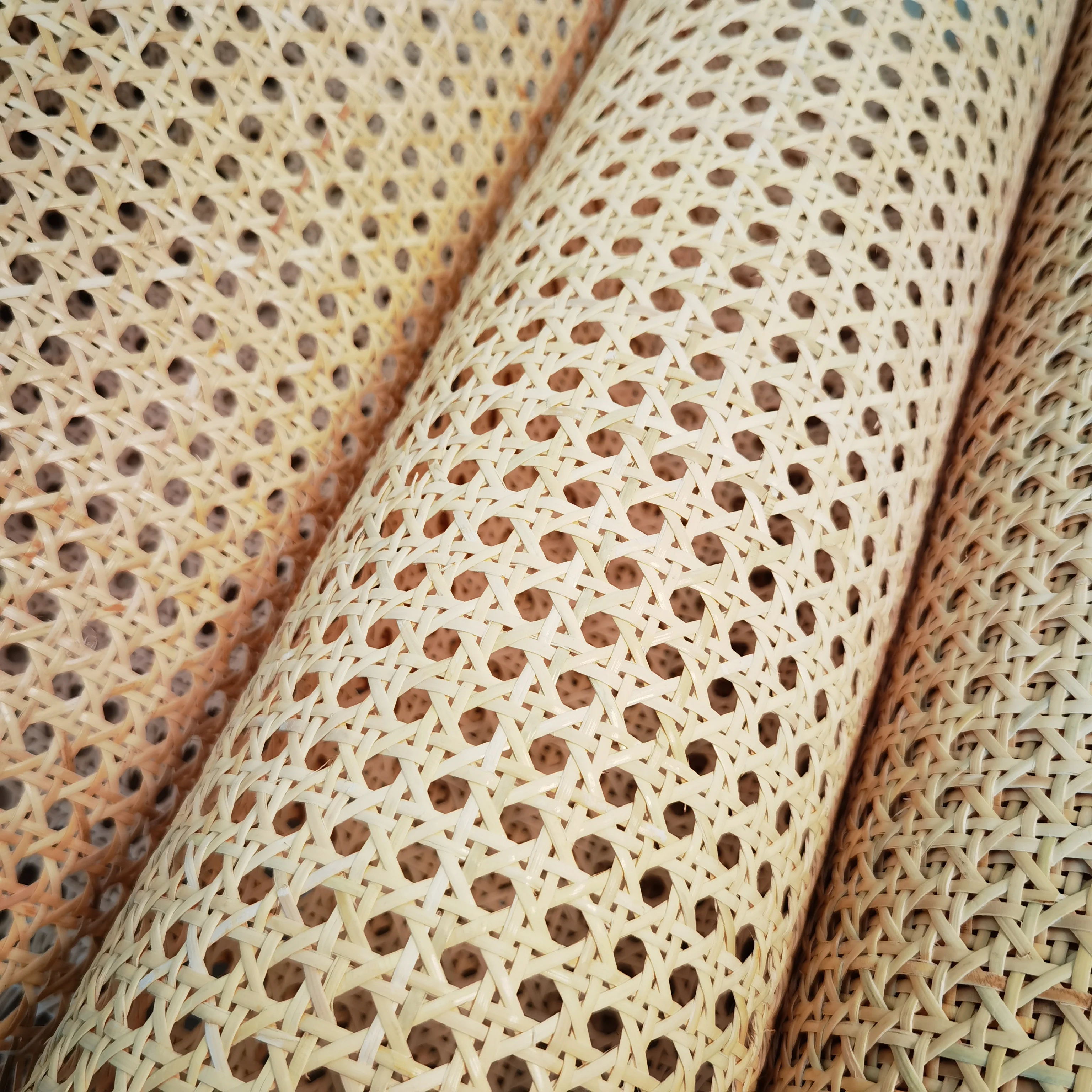 90CM/100CM X 15 Meters Natural Cane Webbing Roll Indonesian Real Rattan Furniture Material