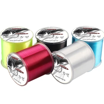 500m cazibesi olta batan yüksek aşınma direnci naylon hattı balıkçılık beyaz kahverengi balıkçılık aksesuarları alt ana hat