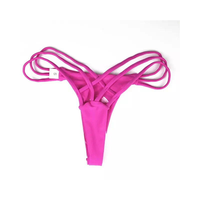 Hot Sale Women Sexy Bikini Bottom Swimwear Beach Bathing T-Back Thong G-string Black Bathing Swimming Beach Swimwear Trunks image 6