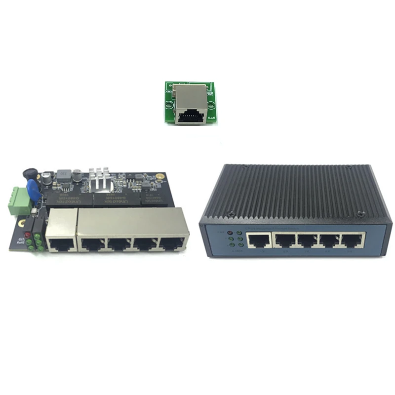 Industrielle Ethernet Schalter Modul 5 Ports Unmanaged10/100/100 0mbps PCBA bord OEM Auto-sensing Ports PCBA bord OEM Motherboard