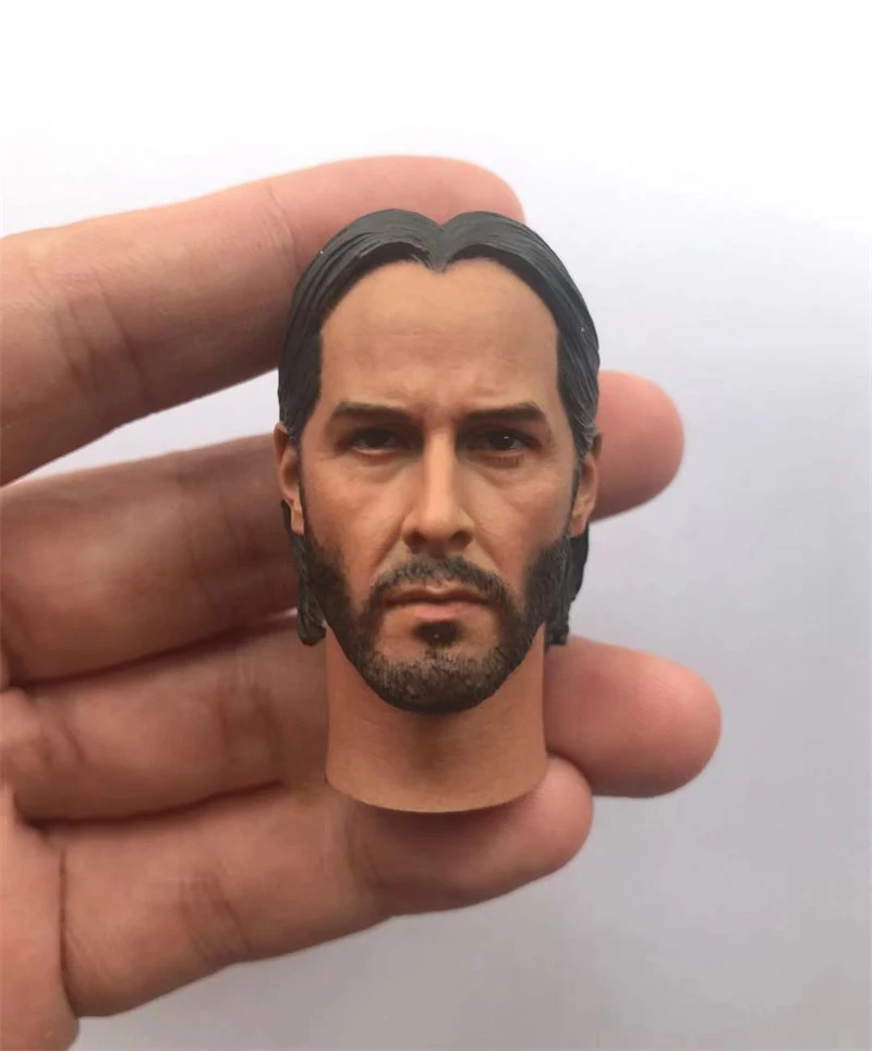 In Voorraad Te Koop 1/6e Snelle Jacht Versie 1.0 Keanu Reeves Mannelijke Hoofd Sculptuur Voor Gebruikelijke 12 inch Pop Action Figure