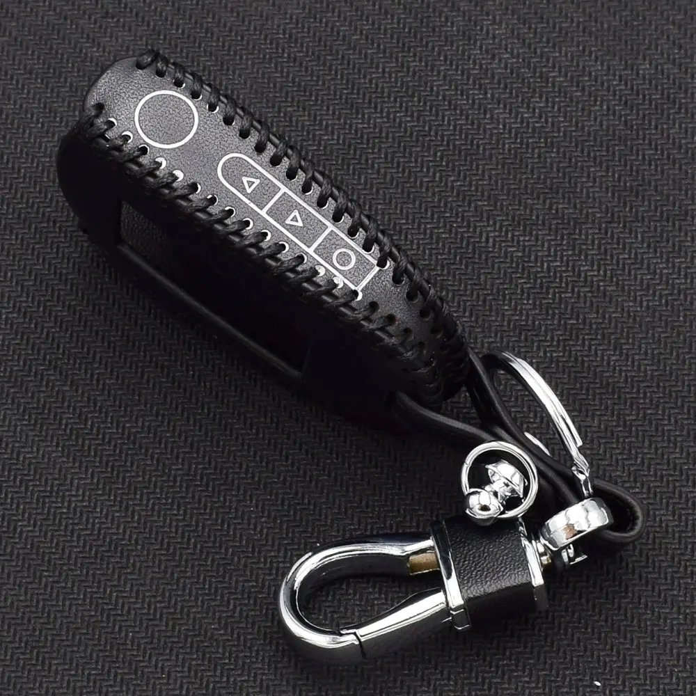 A92 Leather Car Key Case For StarLine A92 A94 A62 A64 A95 Two Way Car Alarm Remote Controller Cover LCD Transmitter Keychain Bag