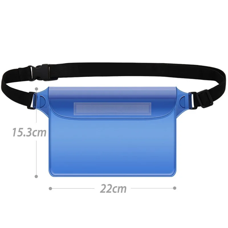 Borsa da nuoto trasparente impermeabile in PVC Outdoor Drift Diving marsupio borsa da cintura custodia subacquea per telefono marsupio borse