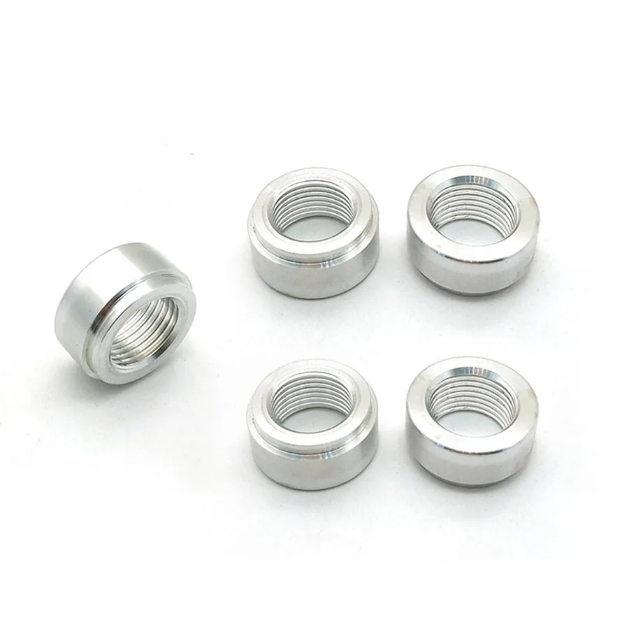 1/4 NPT 1/2NPT 3/8NPT 1/8NPT M16 M18 Thread Female Aluminum Weld Connector Nut On Bung Fitting Adapter Auto Part