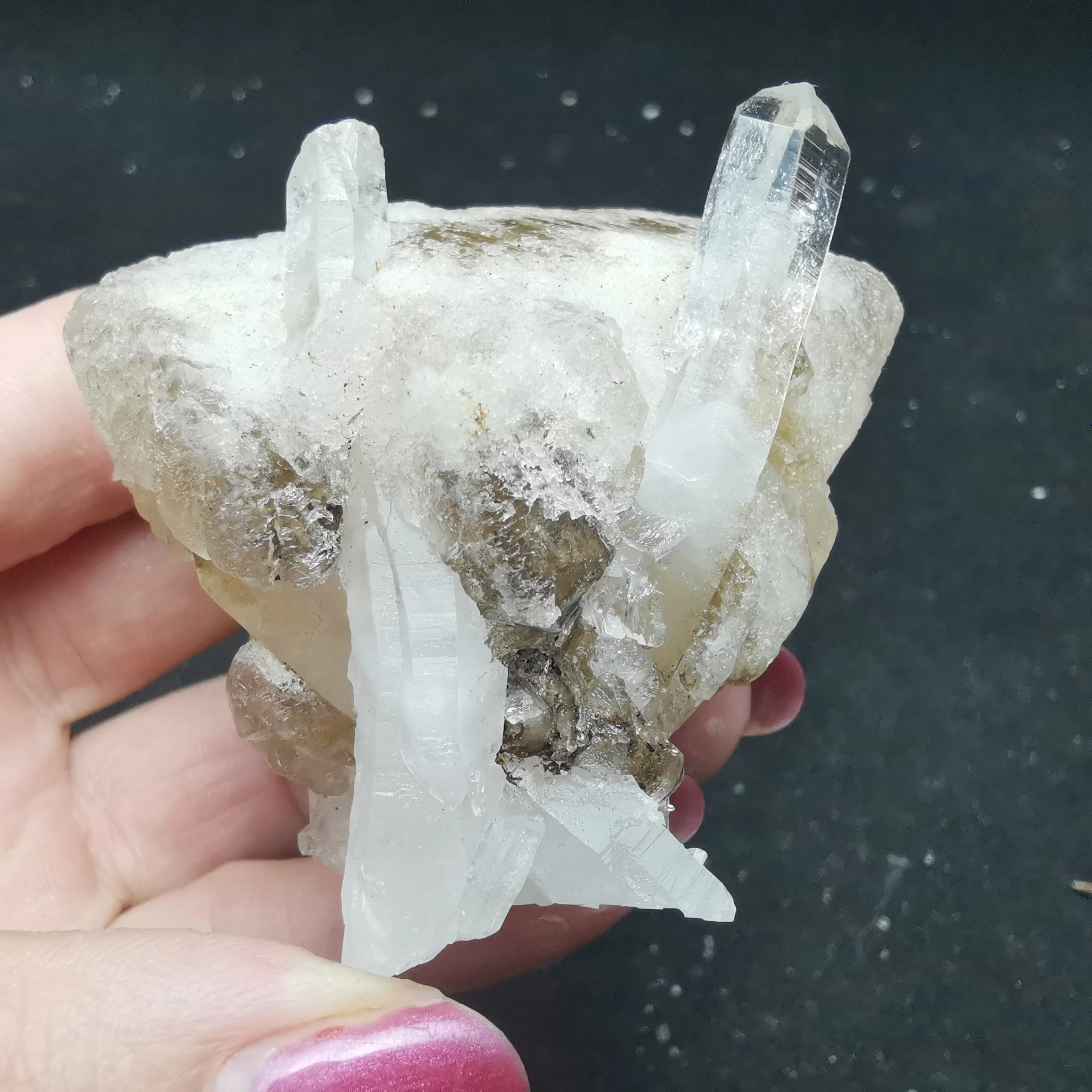 

100g100% natural rare crystal column and calcite mineral specimen aura restoration CRYSTAL QUARTZ GEM home decoration collection