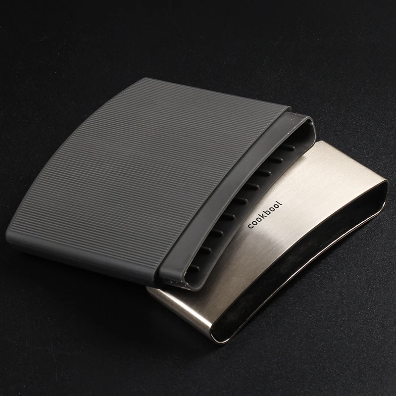 New 1pcs men's business cigarette case Black stainless steel thin cigarette box holder 10 cigarettes wholesale