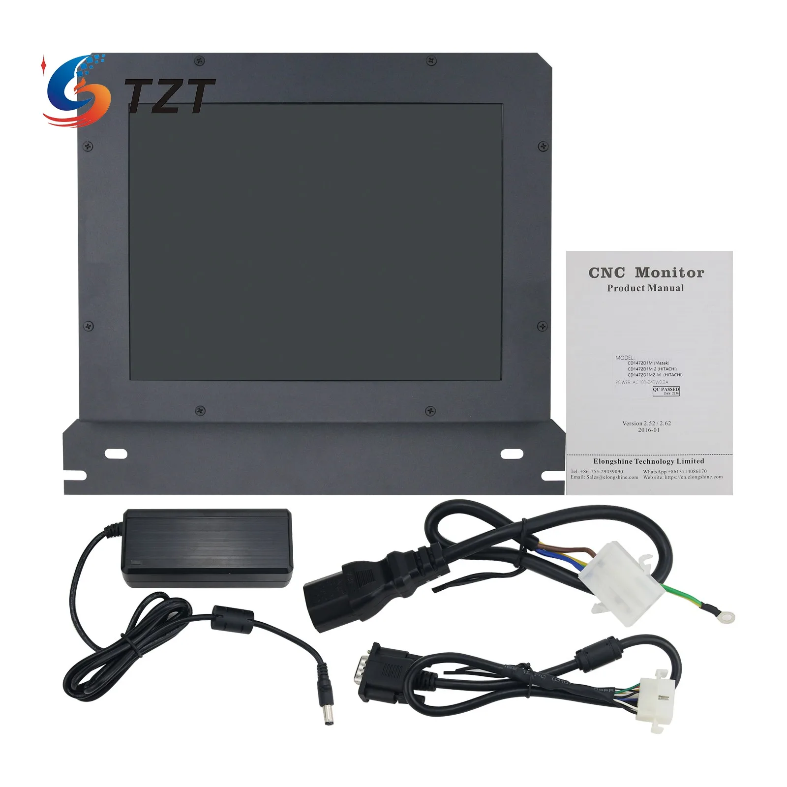 

TZT CD1472D1M 12 inch For Mazak CD1472D1M 2 LCD display Replacement CD1472D1M2 compatible LCD display replace CRT monitor