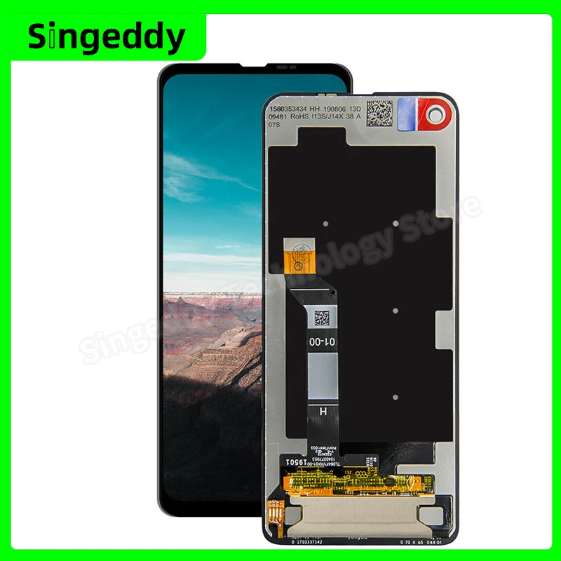 

Phone Original LCD For Motorola Moto One Action, Display Touch Screen Digitizer Assembly, Replacement Parts, XT2013-1, XT2013-2