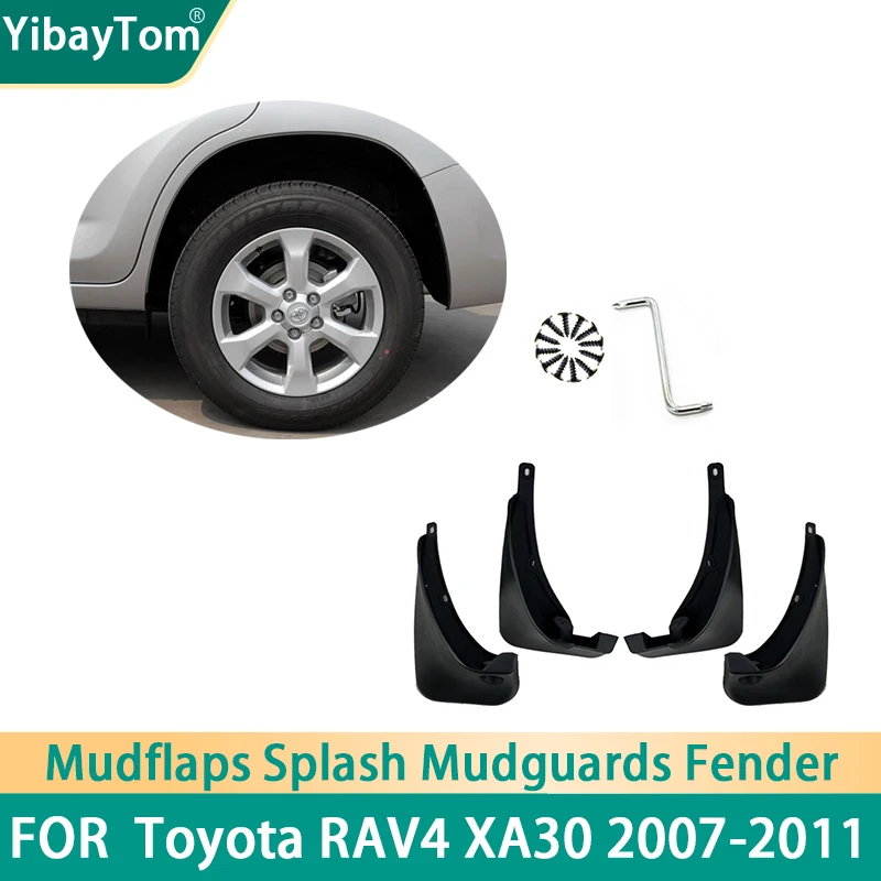 Front & Rear Mudflaps Splash Mud Guard Mud Flap Mudguard Fender For Toyota RAV4 2006~2012 XA30 2007-2011 without Wheel Eyebrow